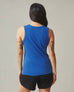 Women's Classic Cotton Muscle Tank - Blue Aura
